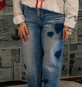 Slouchy Boyfriend Heart Jean