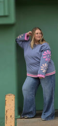 Oversize Patchwork Petal Top