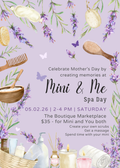 Mini and Me Spa Day - Mother's Day Event