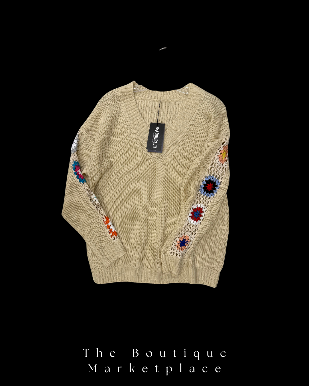 Crochet Sleeve Sweater